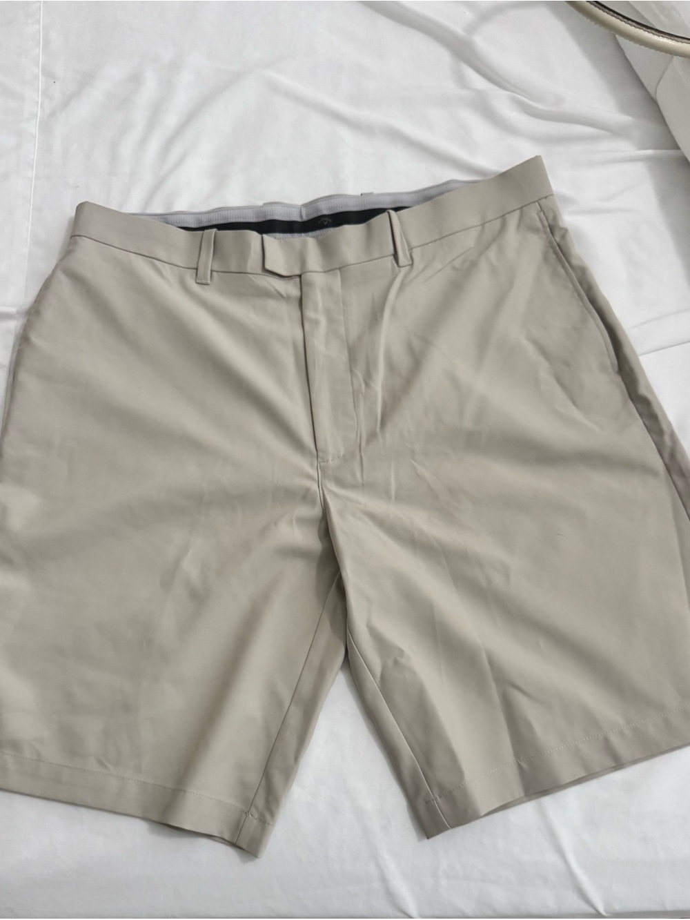 Callaway Khaki Flat-Front Golf Shorts